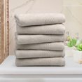 thumbnail image 1 of PiccoCasa 6 Pack Soft Hand Towels Cotton 13 x 29" for Bathroom Camel Color, 1 of 7