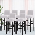 thumbnail image 1 of PiccoCasa Stretch Spandex Bar Stool Cover for Short Back Chair Silver Grey 6, 1 of 7