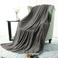 thumbnail image 1 of PiccoCasa 60"x78" Lightweight Blanket Fuzzy Microplush Fleece Bed Blanket, Grey, 1 of 6