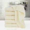 thumbnail image 1 of PiccoCasa 6PCS Cotton Soft Hand Towels Set for Bathroom 13" x 29" Beige, 1 of 7