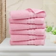 thumbnail image 1 of PiccoCasa 6 Pack Cotton Soft Hand Towels Set for Bathroom 13" x 29" Pink, 1 of 7
