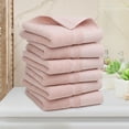 thumbnail image 1 of PiccoCasa 6 Pack 100% Cotton Hand Towel Set 14"x30",Soft and Absorbent Towels Misty Rose, 1 of 7