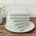 thumbnail image 1 of REGALWOVEN 6pcs Thin Terry Cotton Kitchen Dish Cloths for Home Cleaning 15" x 10.5" Green 6, 1 of 6