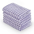 thumbnail image 1 of PiccoCasa 6Pcs Terry Cotton Dish Towels Kitchen Towels for Home Cleaning, 15"x10.5", Purple, 1 of 7