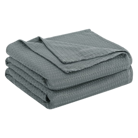 REGALWOVEN Bamboo Viscose Cooling Blanket All Seasons Breathable for Hot Sleepers for Bed, Sofa Twin Dark Gray
