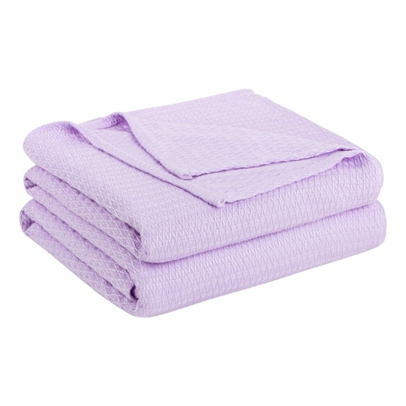 REGALWOVEN Bamboo Viscose Cooling Blanket All Seasons Breathable for Hot Sleepers for Bed, Sofa Lavender Queen