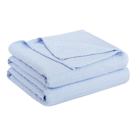 REGALWOVEN Bamboo Viscose Cooling Blanket All Seasons Breathable for Hot Sleepers for Bed, Sofa Light Blue King