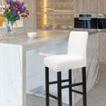 thumbnail image 1 of PiccoCasa Stretch Bar Stool Covers for Counter Height Side Chair Slipcovers Cream 1, 1 of 7