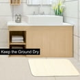 thumbnail image 1 of PiccoCasa Bath Mat Memory Foam Bath Rugs for Bathroom, Beige 24" x 16"/60 x 40cm(L*W), 1 of 6