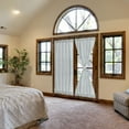 thumbnail image 1 of PiccoCasa Blackout Curtains Rod Sliding Door Drapes Rod Pocket, Gray W25" x L72", 1 of 8