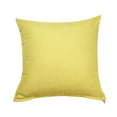 thumbnail image 1 of PiccoCasa Blank Cotton Linen Throw Pillow Cover 18"x18" Decor Cushion Cover, Yellow, 1 of 7