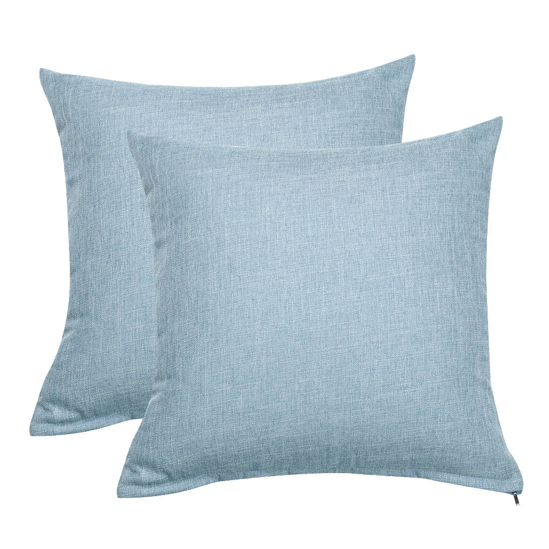 PiccoCasa Blank Cotton Linen Throw Pillow Covers 18