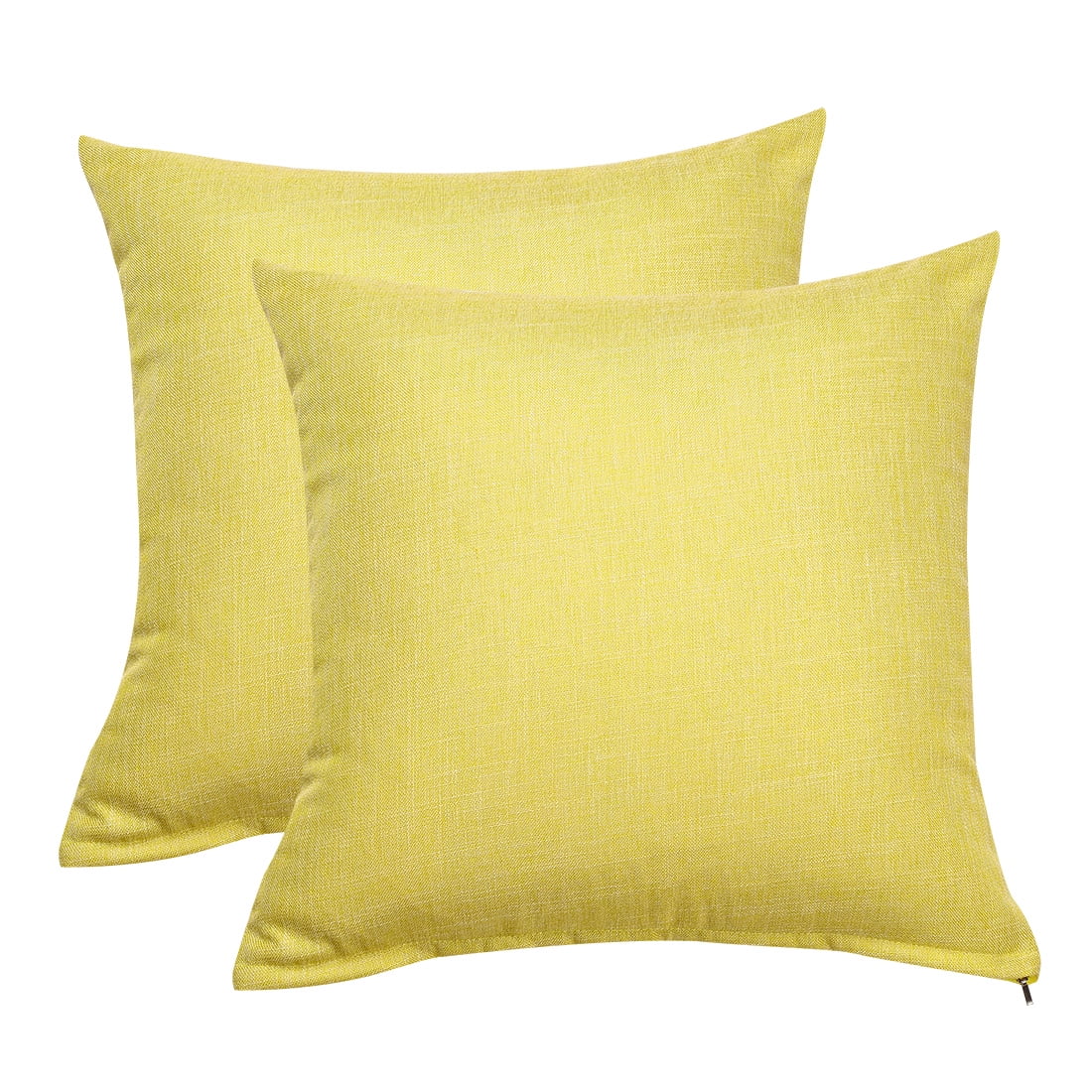 PiccoCasa Blank Cotton Linen Throw Pillow Covers 18"x18" Decor Cushion