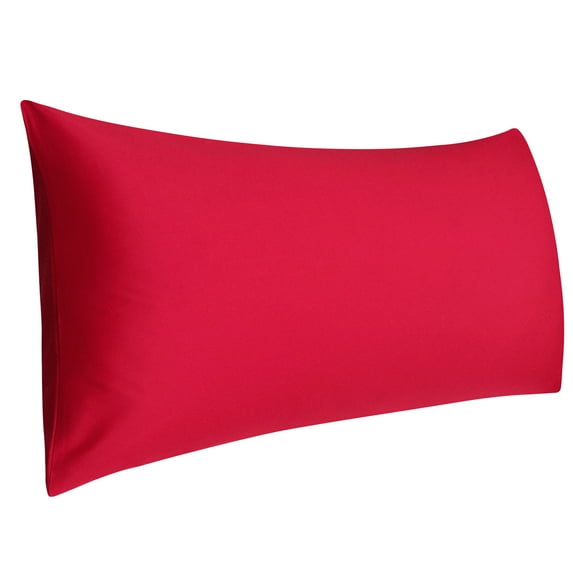 PiccoCasa Body Pillowcase 300 Thread Count Egyptian Cotton Pillowcase Jumbo Red