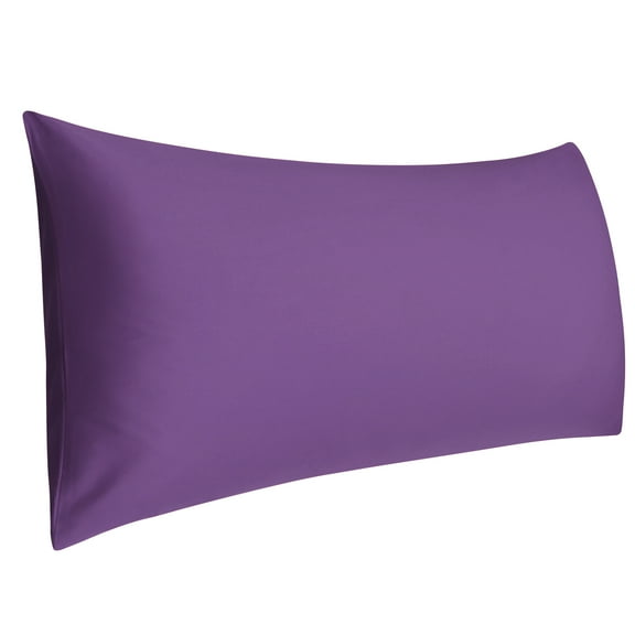 PiccoCasa Body Pillowcase 300 Thread Count Egyptian Cotton Pillowcase Queen Deep Purple