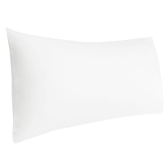 PiccoCasa Body Pillowcase 300 Thread Count Egyptian Cotton Pillowcase Standard White