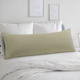 thumbnail image 1 of PiccoCasa Body Pillowcase Brushed Microfiber Body Pillow Cover, King Khaki, 1 of 7