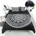 thumbnail image 1 of PiccoCasa Bohemian Duvet Cover Set 4 Piece Microfiber Bedding for Twin Bed, Black, 1 of 6
