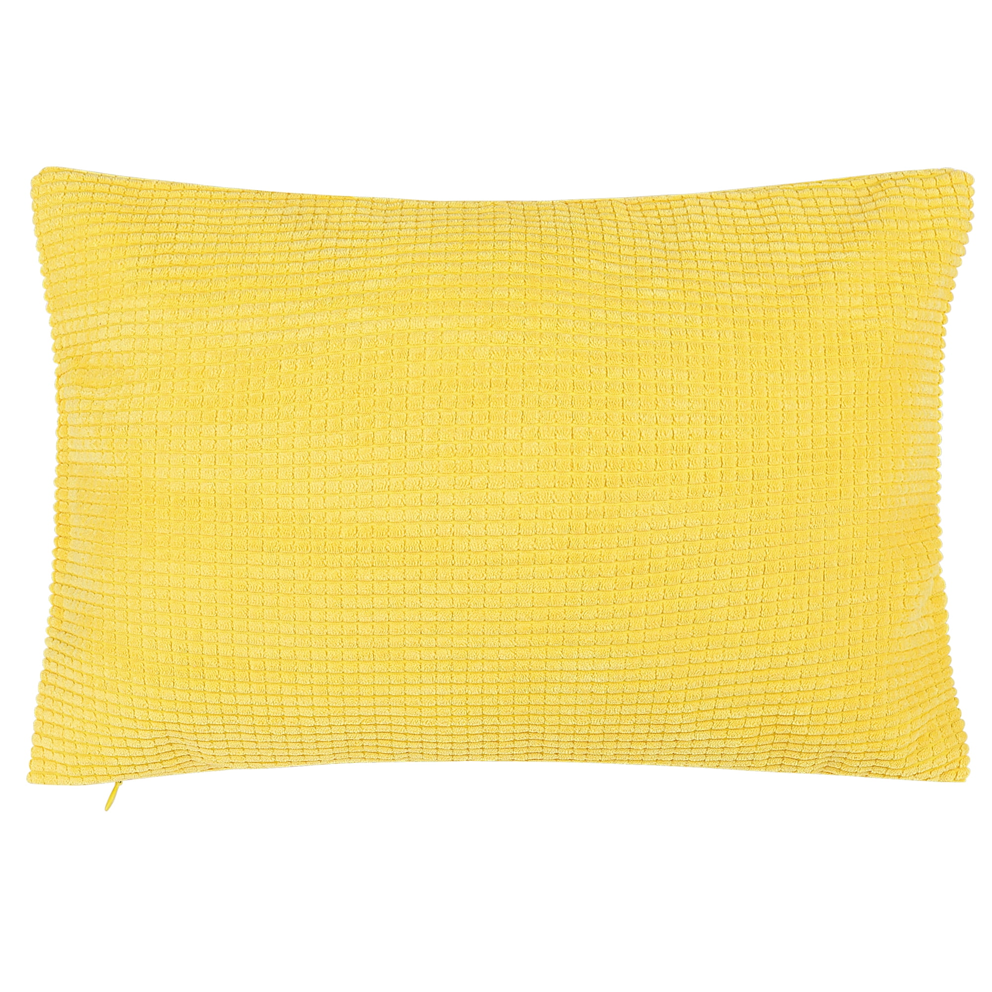 Corn Yellow Rectangle PiccoCasa Corduroy Solid Rectangle Corn Striped Throw Pillow Cover ...