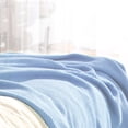 thumbnail image 1 of PiccoCasa Cotton Moss Stitch Blanket for Couch Sofa Chair Decorative Knit Blanket Pale Blue 50" x 60", 1 of 6