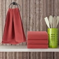 thumbnail image 1 of PiccoCasa Cotton Soft Waffle Weave Kitchen Dish Towels 4PCS 13"x27" Brick Red, 1 of 7