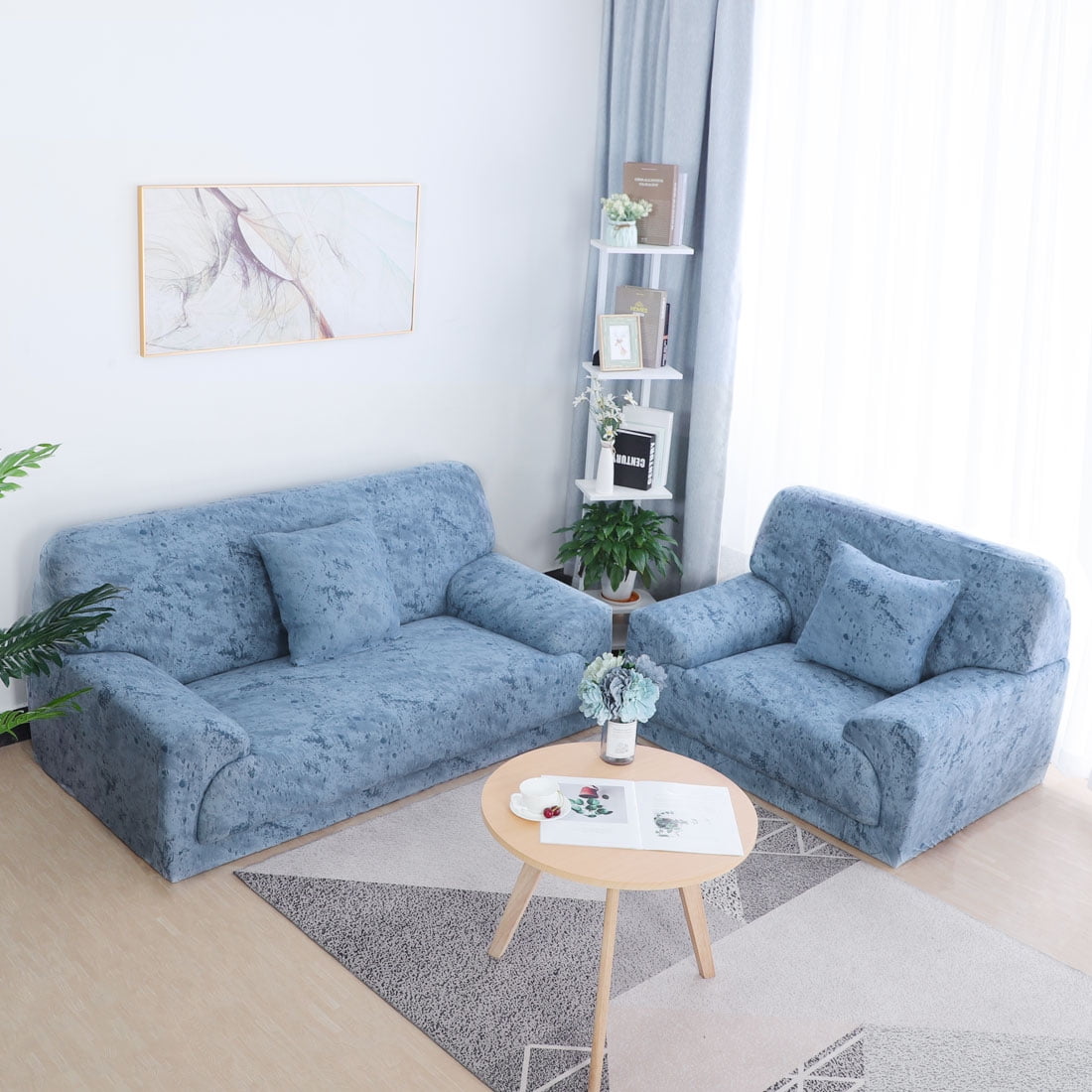 PiccoCasa Couch Covers Chair Covers Sofa Cover Stretch Sofa Slipcover Pattern 8 Sofa 4 Seater 92 122 Walmart