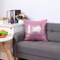 thumbnail image 1 of PiccoCasa Decorative Sequin Throw Pillow Cover 16"x16" Cushion Cover for Party, Pink, 1 of 6