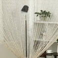 thumbnail image 1 of PiccoCasa Decorative String Curtain Fringe Panel, 39" x 79" Beige, 1 of 6