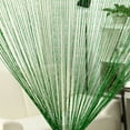 thumbnail image 1 of PiccoCasa Decorative String Curtain Fringe Panel, 39" x 79" Dark Green, 1 of 6