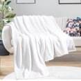 thumbnail image 1 of PiccoCasa Decorative Throw Blanket Flannel Fleece Blanket for Couch White Throw (50"x60"), 1 of 8