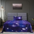 thumbnail image 1 of PiccoCasa Deep Pocket 3 Piece Bed Sheets Set, Soft Polyester Twin Sheets, Purple, 1 of 6