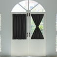 thumbnail image 1 of PiccoCasa 1 Panel Door Curtains Home Blackout Window Curtains, Black W25" x L40", 1 of 7