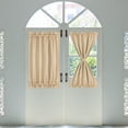 thumbnail image 1 of PiccoCasa 1 Panel Door Curtains Home Blackout Window Curtains, Khaki W25" x L40", 1 of 7