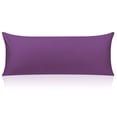 thumbnail image 1 of PiccoCasa Egyptian Cotton Body Pillow Case Zippered Long Pillow Cover 1 Pc Jumbo Purple 20" x 72", 1 of 7