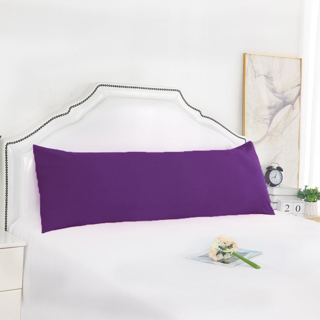 PiccoCasa Egyptian Cotton Body Pillowcase Envelope Long Pillow Cover