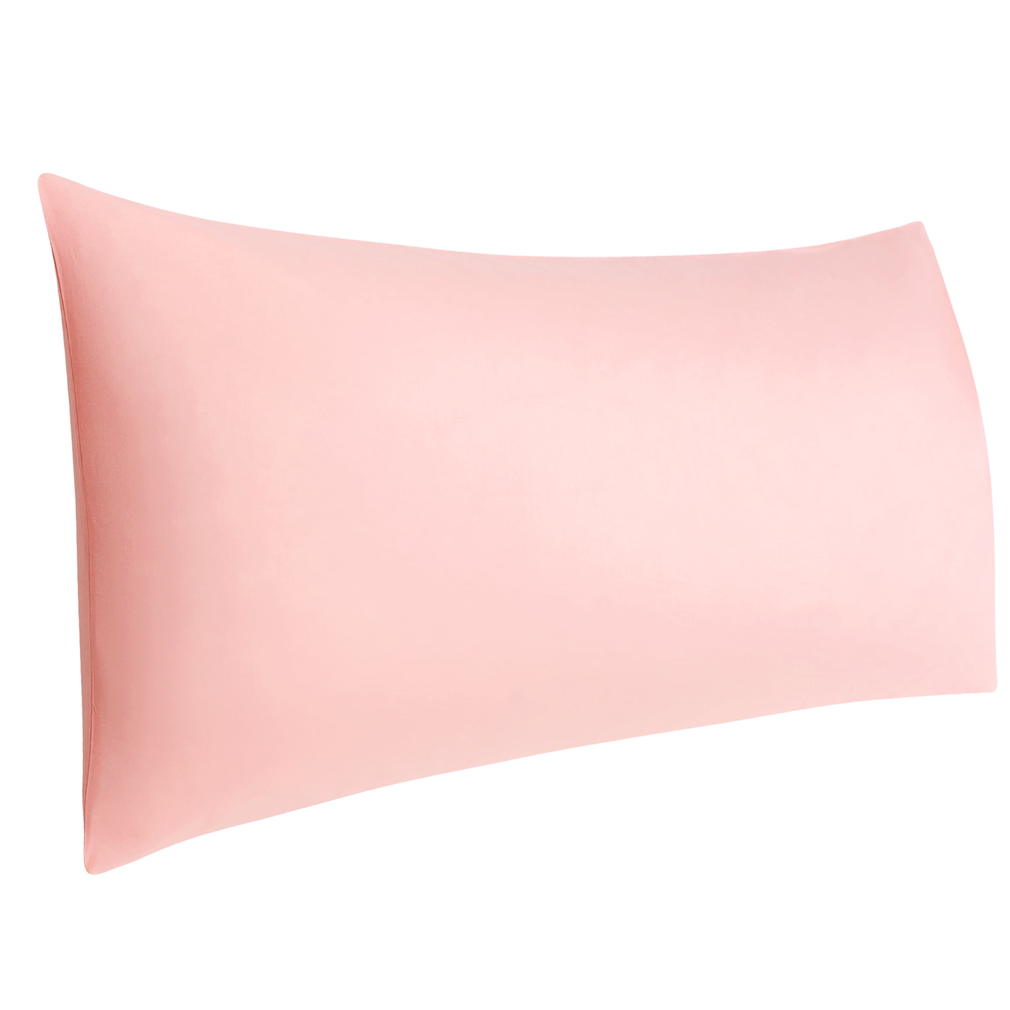 PiccoCasa Egyptian Cotton Body Pillowcase with Envelope Closure Coral