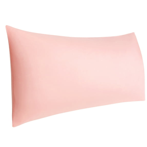 PiccoCasa Egyptian Cotton Body Pillowcase with Envelope Closure Coral Pink Body(20"x72")
