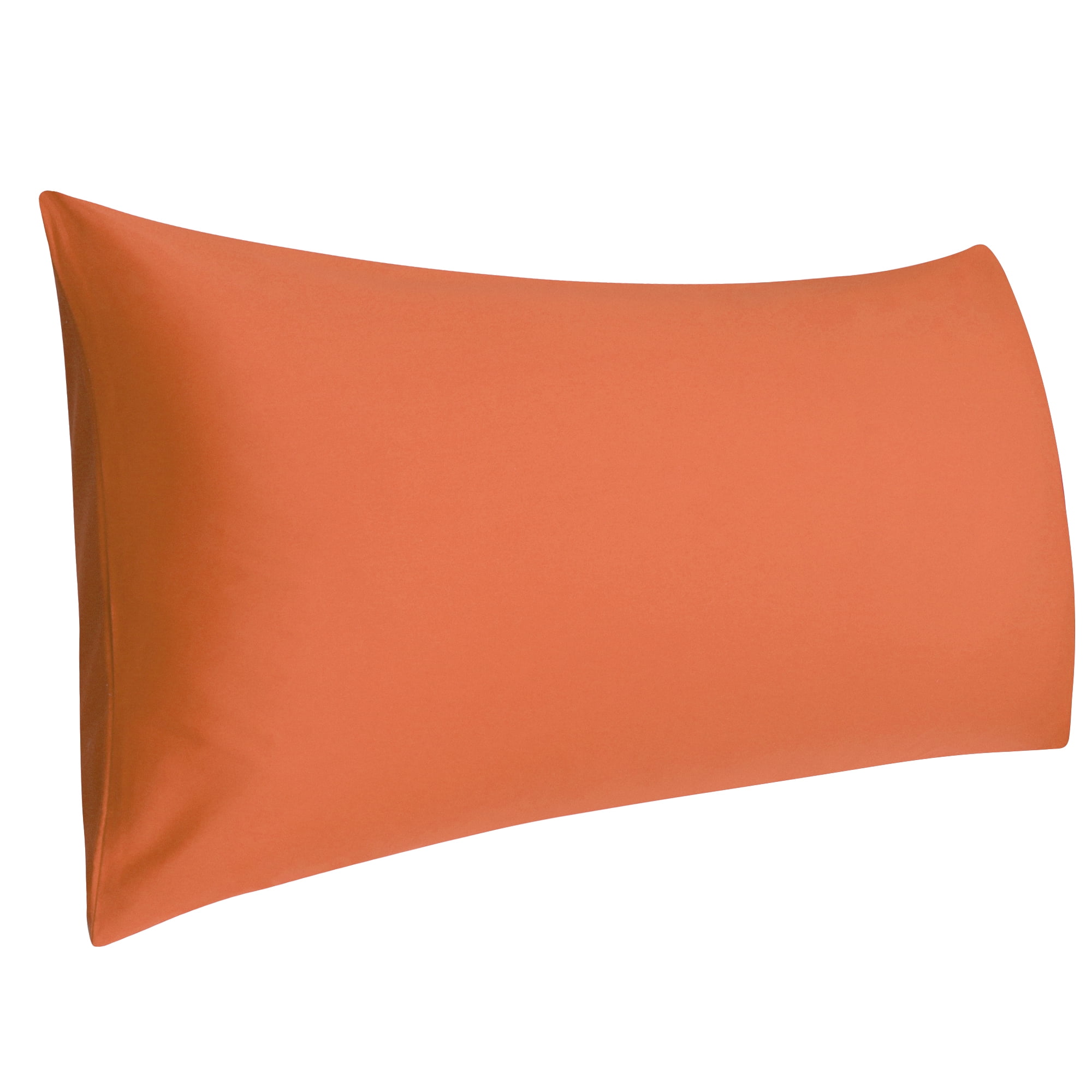 PiccoCasa Egyptian Cotton Body Pillowcase with Envelope Closure Orange