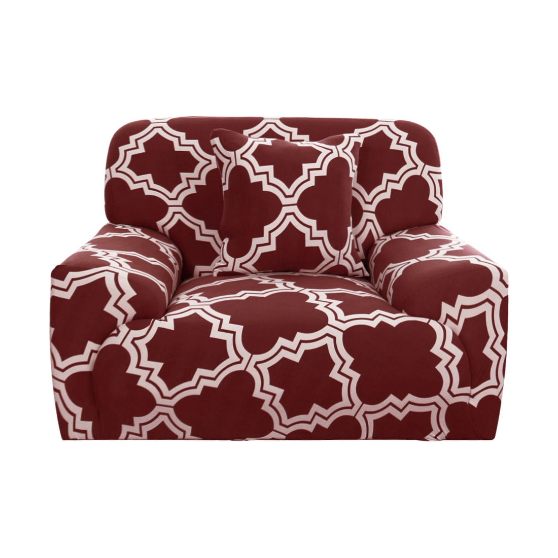 PiccoCasa Elastic Plaid Sofa Slipcover 1 Seater Thick Couch Cover, 35