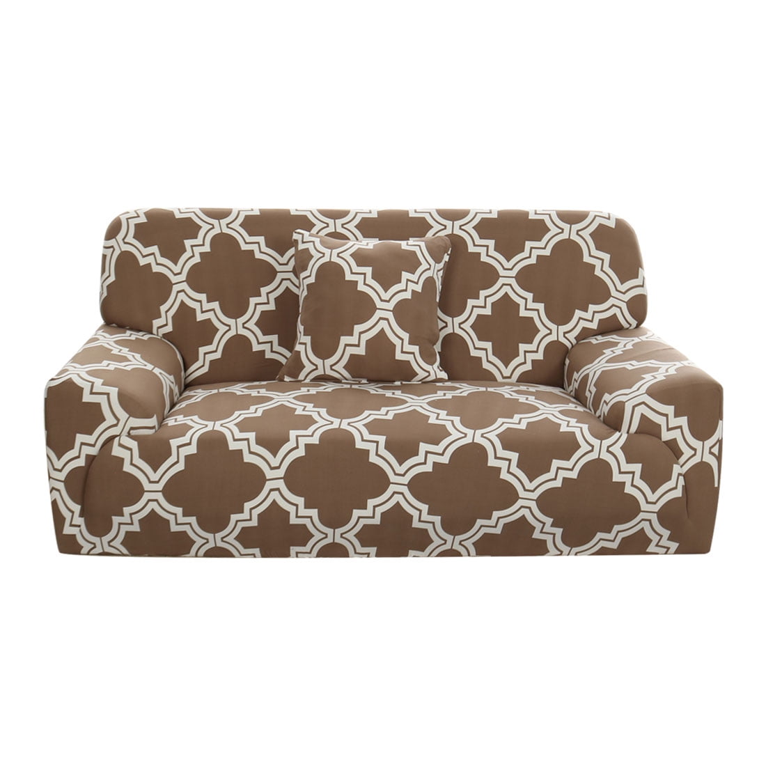 PiccoCasa Elastic Plaid Sofa Slipcover 4 Seater Thick Couch Cover, 88