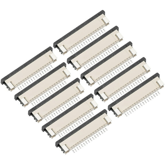 PiccoCasa FFC/FPC Connector 16Pin Pitch 1.0mm Bottom Contact Pick Drawing Socket 10 Pcs