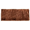 thumbnail image 1 of PiccoCasa Faux Fur Area Rug Shaggy Floor Mat, Brown 2x5 feet Rectangle, 1 of 6