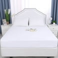 thumbnail image 1 of PiccoCasa Fitted Sheet King - Deep Pocket Brushed Velvety Microfiber, Breathable, Extra Soft and Comfortable White, 1 of 7