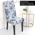 thumbnail image 1 of PiccoCasa Floral Dining Chair Seat Cover Spandex Chair Slipcover, #8 Medium, 1 of 5