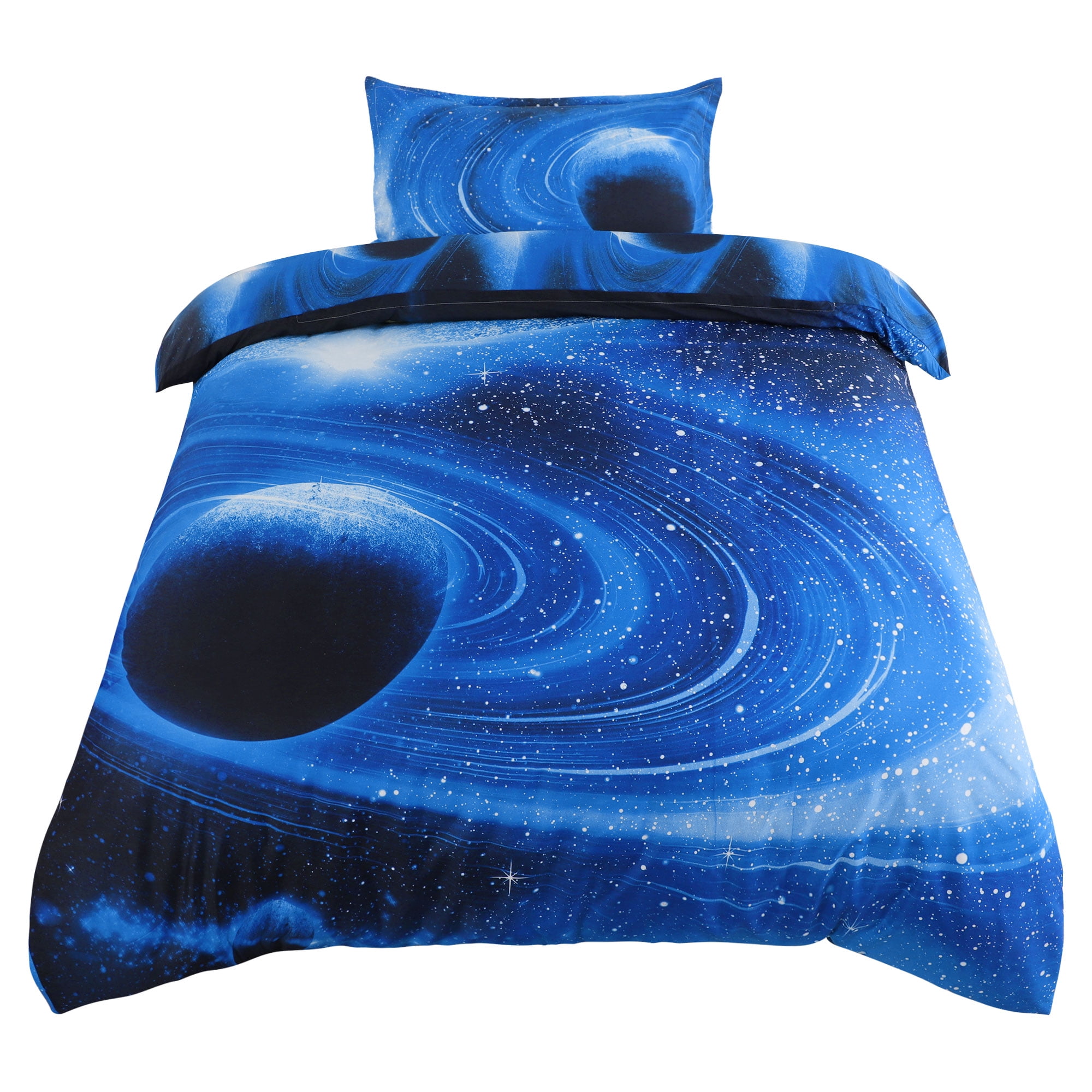 PiccoCasa Galaxy Duvet Cover Set Soft Microfiber Polyester Bedding Set