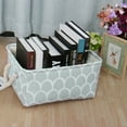 thumbnail image 1 of PiccoCasa Home Dual Handles Foldable Storage Bin Clothes Basket Box Container, X-Large, Gray, 1 of 9