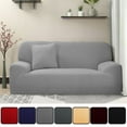 thumbnail image 1 of PiccoCasa Jacquard Sofa Slipcover Strech Thick 3 Seater Couch Cover, Slipcover Grey, 1 of 6