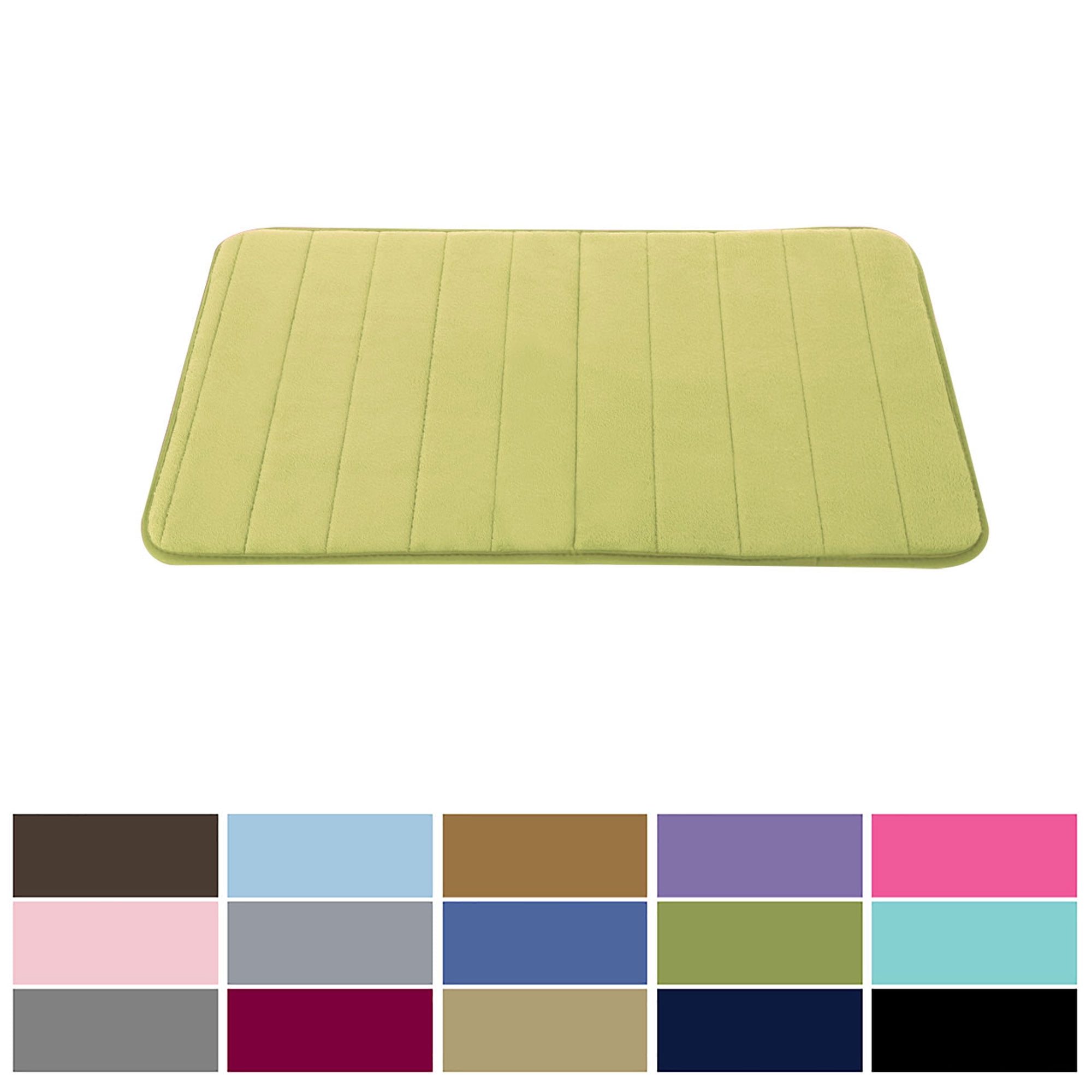 RAYSTAR Green 20 in. x 30 in. x 0.39 in. PVC Kitchen Mat Anti Fatigue Mat Non-Slip Waterproof Memory Foam Kitchen Rug