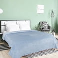 thumbnail image 1 of PiccoCasa Luxury Fleece Bed Blanket Woven Mesh Smoked Blue 90"x90", 1 of 8