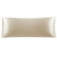 thumbnail image 1 of PiccoCasa Luxury Satin Body Pillowcase Silky Long Pillowcase 20" x 54" Taupe, 1 of 8